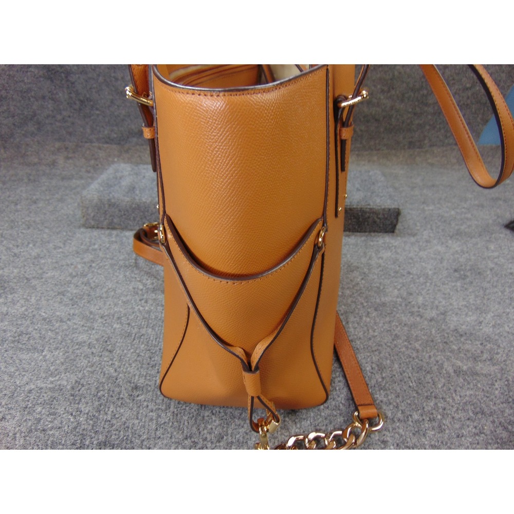 Michael Kors Voyager Tote Tan Brown Saffiano Leather 30H9GV0T0C Shoulder Bag - Picture 8 of 16